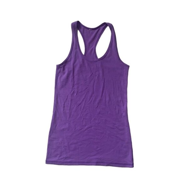 Lululemon Cool Racerback Tank Top Size 4 US Purple Magenta Yoga‎ Athleisure - Picture 2 of 11